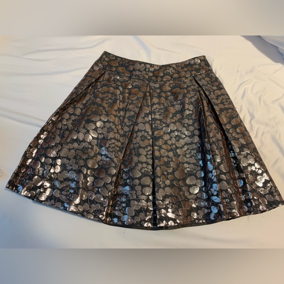 Kate Spade pleated skirt S black & silver - Picture 2 of 5